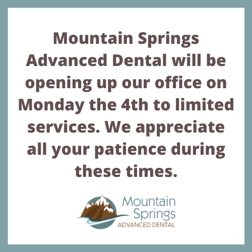 COVID Closures Lifted From Colorado Springs Dental Office